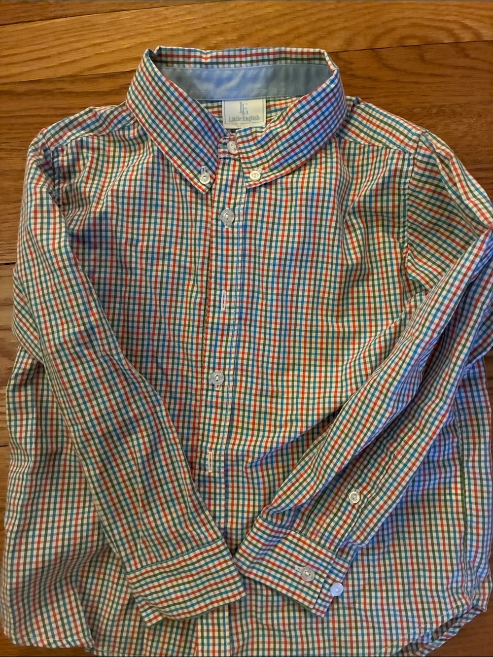 Little English Men's Multicolor Gingham Button-Down Shirt